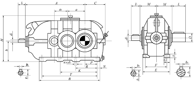DBY、DBYK硬齒面減速機(jī)熱功率